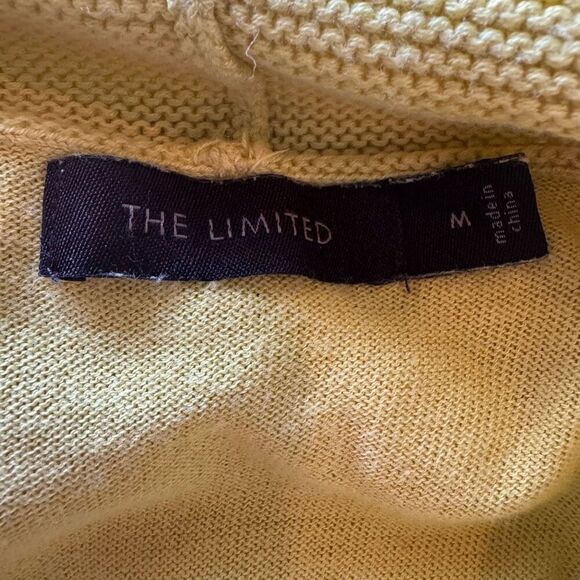 The Limited Cowl Neck Knit Top Yellow Size M - Picture 6 of 7